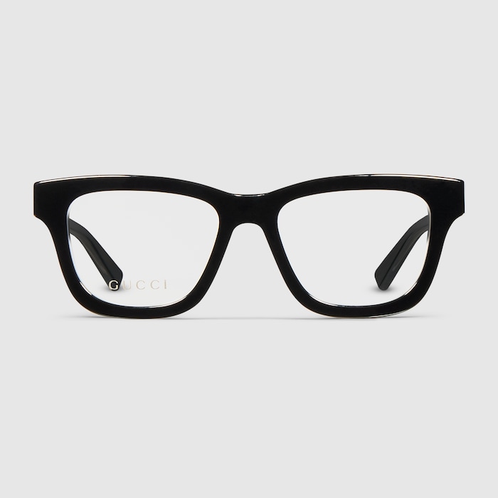 Cat-eye optical frame in black | GUCCI® US