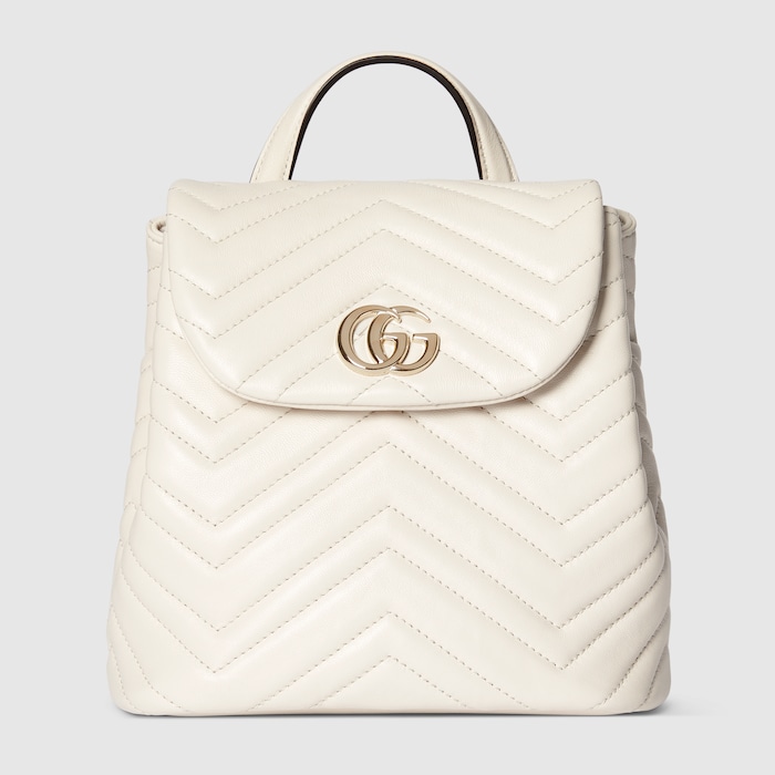 GGマーモント〕ミニ バックパック ・ホワイト レザー | GUCCI公式