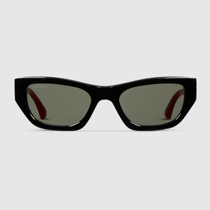 Cat-eye sunglasses in black | GUCCI® CA