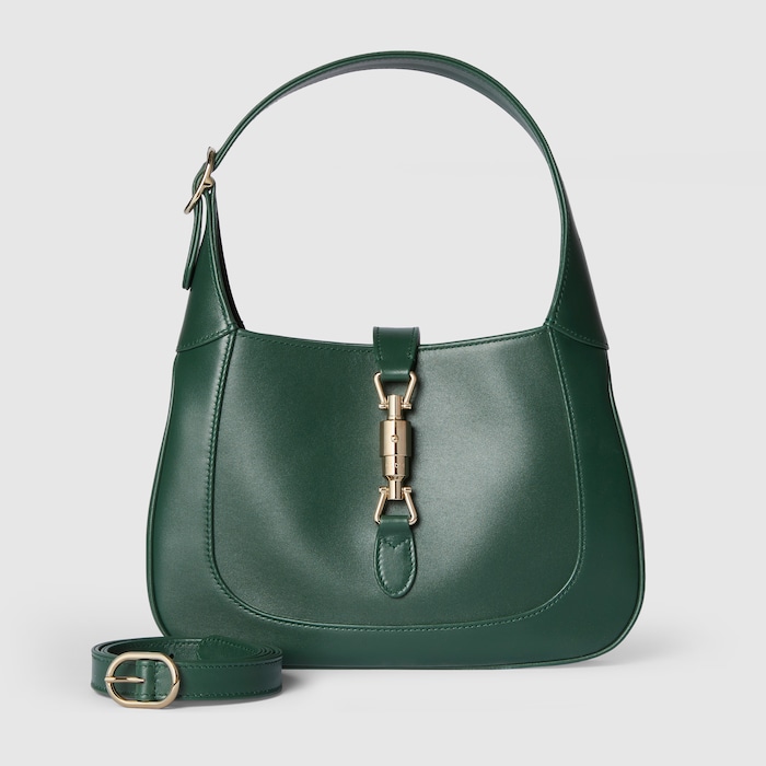 Gucci Jackie 1961 medium bag in green leather | GUCCI® SG