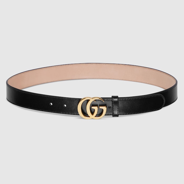 GUCCI GG ベルト レディースベルト GGエンブレム〕リバーシブル ベルト ・ブラック レザー | GUCCI公式