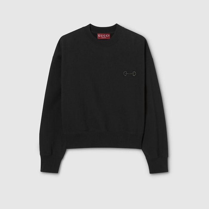 【春物 新入荷】‡GUCCI/グッチ‡スパンコールGUCCIフーデッドスウェット/717417/長袖 ブラック/黒 レディース XXS【中古】春秋  711052 春物 新入荷】‡GUCCI/グッチ‡スパンコールGUCCIフーデッドスウェット