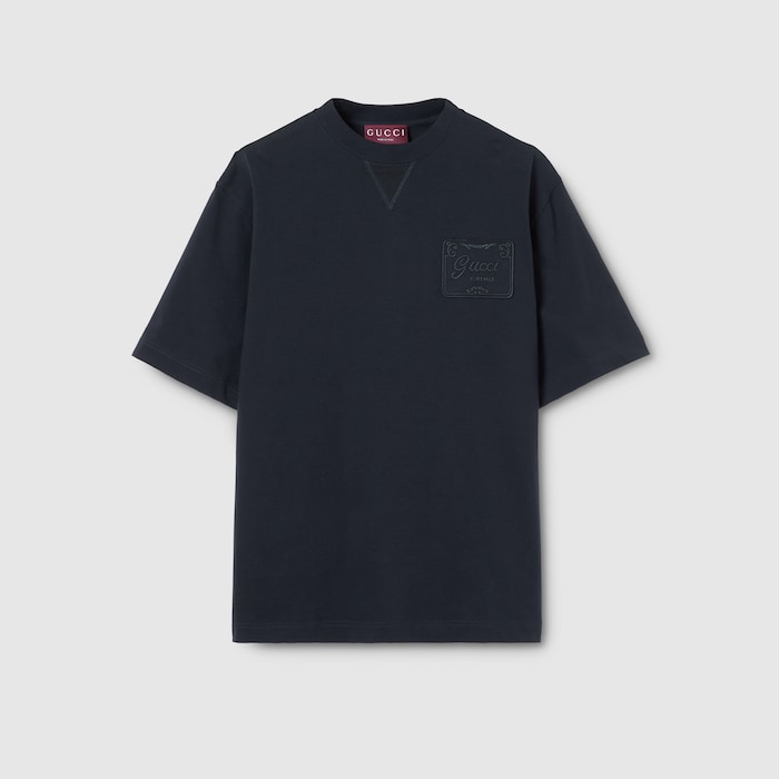 ⚫︎GUCCI エンブロイダリー コットンジャージー Tシャツ XS 美品 854505_XJHN7_4055_001_100_0000