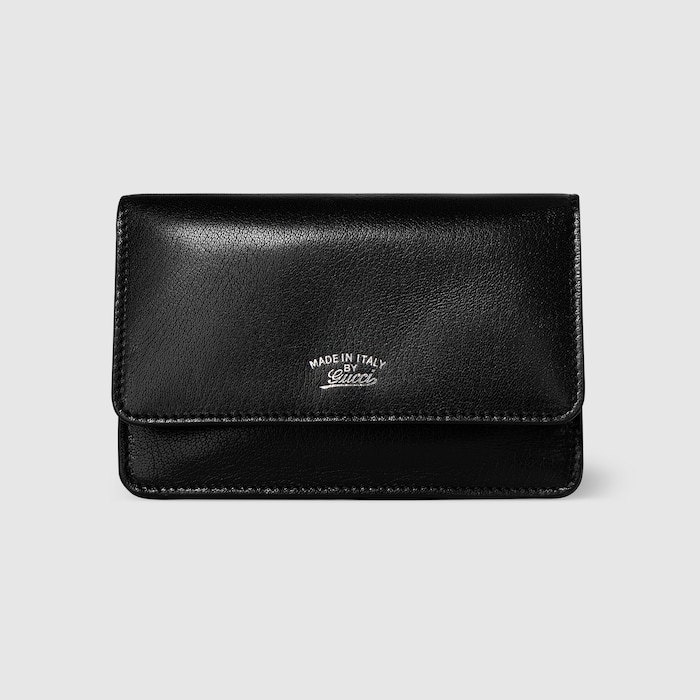 リラ〕カードケース ・ブラック レザー | GUCCI公式