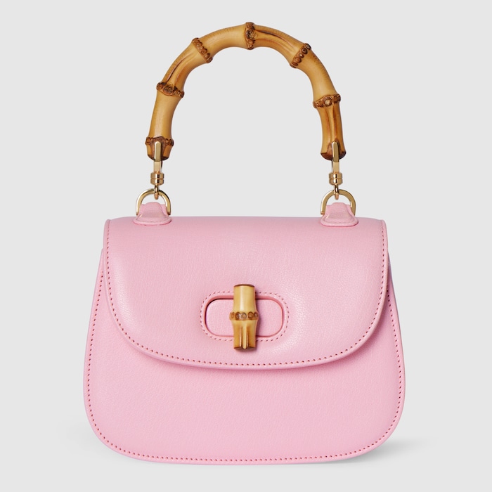 Gucci Bamboo 1947 mini bag in light pink leather | GUCCI® US