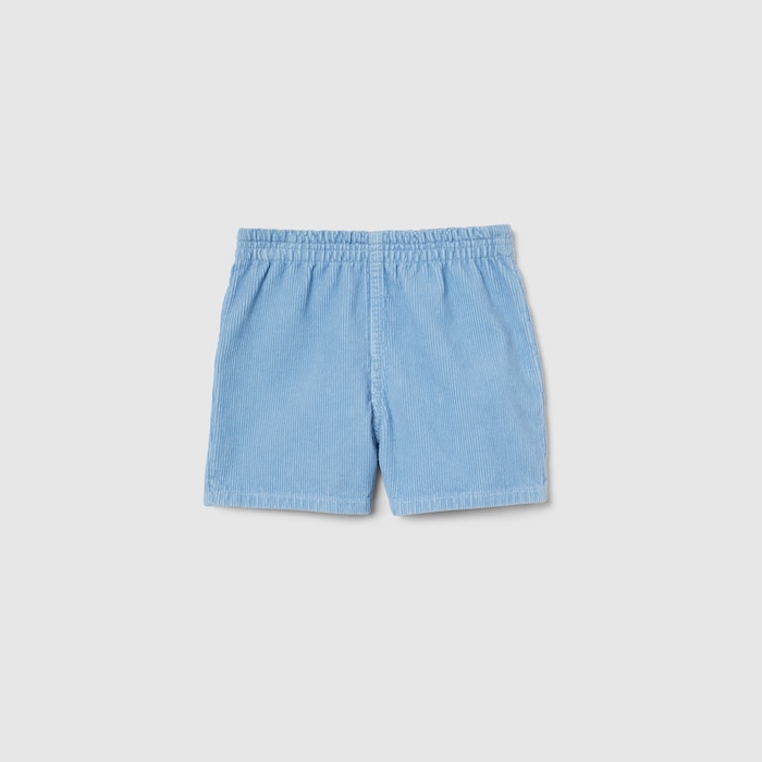 Baby velvet corduroy shorts in light blue | GUCCI® US