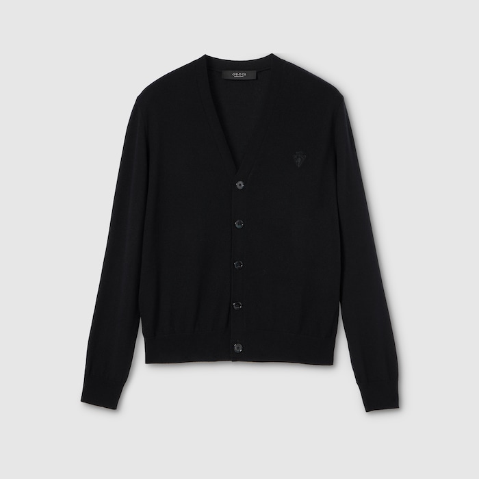 GUCCIカーディガン GG degradé wool jacquard cardigan in dark green | GUCCI® US