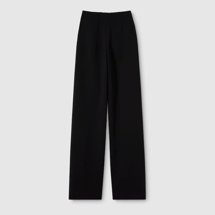 Technical stretch wool pants in black | GUCCI® US