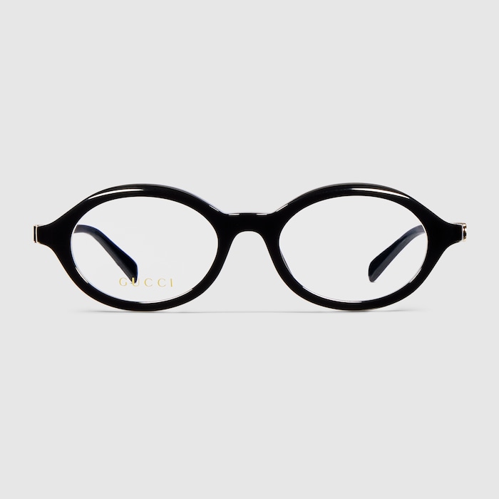 Oval optical frame in black | GUCCI® CA