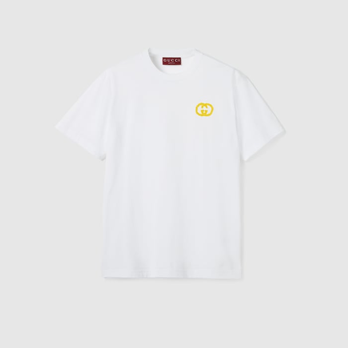 ミディアムコットンジャージー Tシャツ ・ホワイト | GUCCI公式