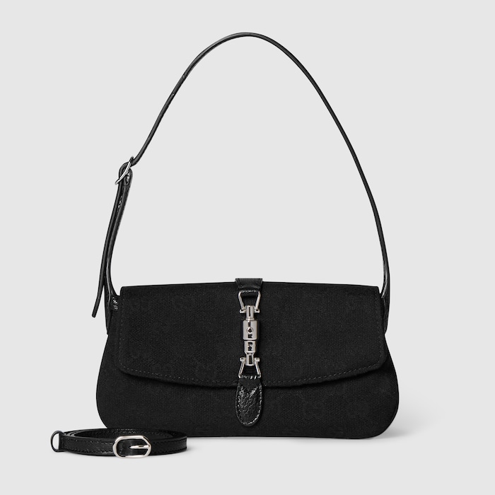 Gucci Jackie mini bag in black GG canvas | GUCCI® US