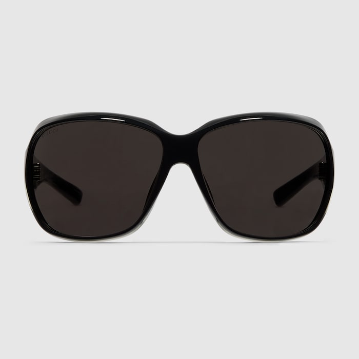 Square frame sunglasses in black | GUCCI® US
