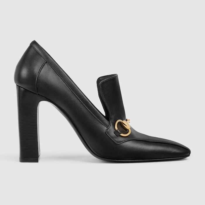 Women's Galleria loafer in black leather | GUCCI® US
