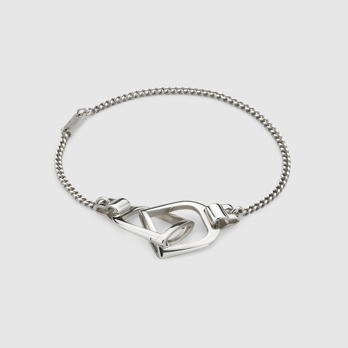 Gucci Staffa charm bracelet in 925 sterling silver | GUCCI® US