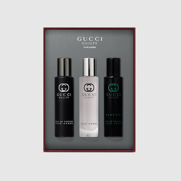 Gucci Guilty Pour Homme Trio Gift Set in travel spray | GUCCI® US