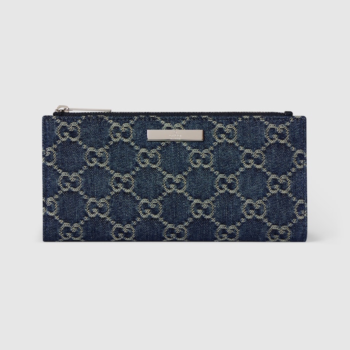 グッチ プラーク ロング ウォレット ・ダークブルー GGデニム | GUCCI公式