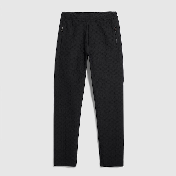 GG ジャージージャカード スポーツウェアパンツ ・ブラック | GUCCI公式