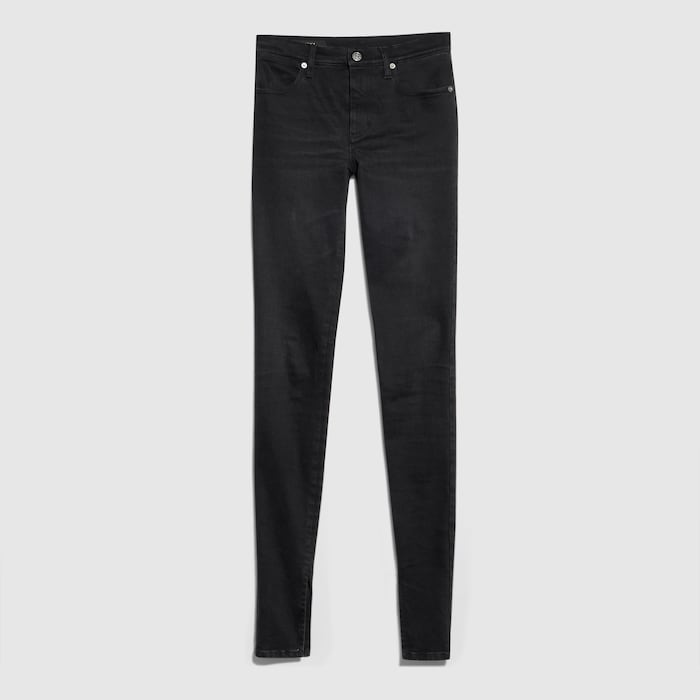 パンツ GUCCI straight denims black Washed cotton denim skinny pants in black | GUCCI® US