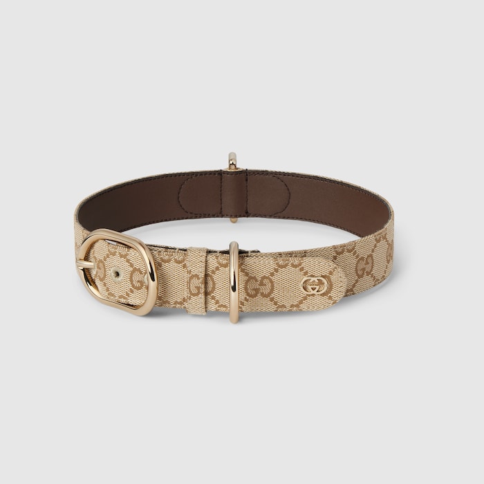 Gucci ベージュ GGパターン ベルト ちゃみ GGエンブレム〕リバーシブル