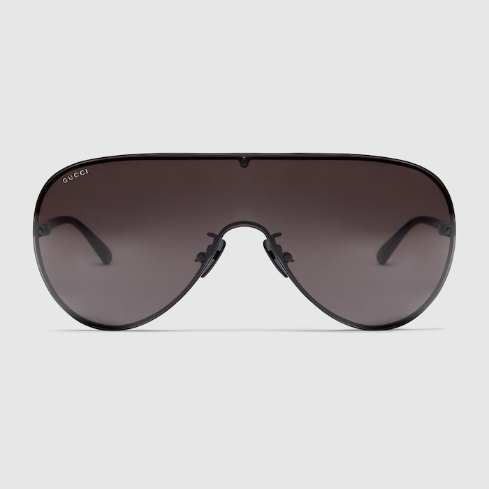 Mask frame sunglasses in black | GUCCI® US