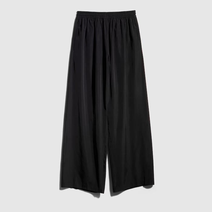 Cotton acetate faille pants in black | GUCCI® CA