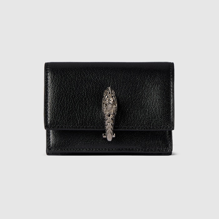 Dionysus small wallet in black leather | GUCCI® US