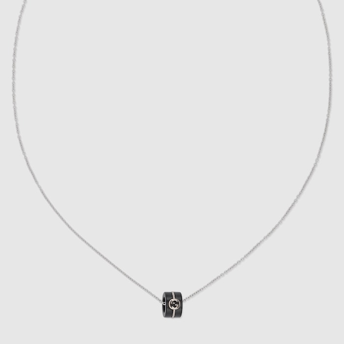 グッチ インターロッキング〕18K ペンダント ネックレス ・18K