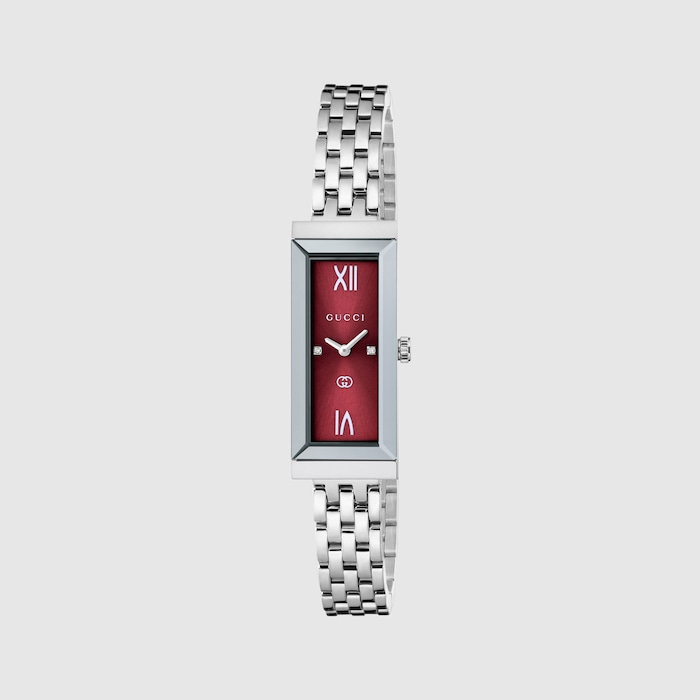 G-Frame watch, 14x34mm in steel | GUCCI® US