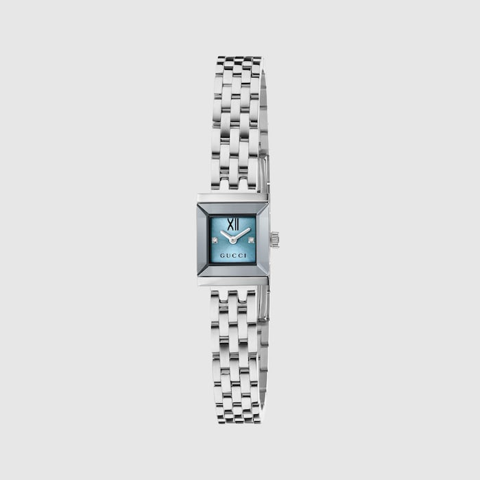 G-Frame watch, 14x18mm in steel | GUCCI® US