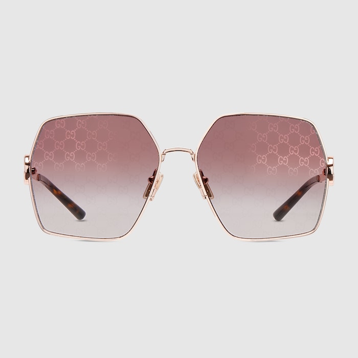 Gucci ピンクレンズ ゴールドフレーム サングラス グッチ GUCCI サングラス ピンク フレーム 薄ピンクレンズ クリア