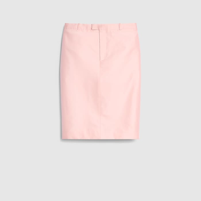 Silk faille skirt in light pink | GUCCI® US