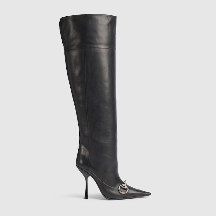Women's Boulevard boot in black leather | GUCCI® ZA
