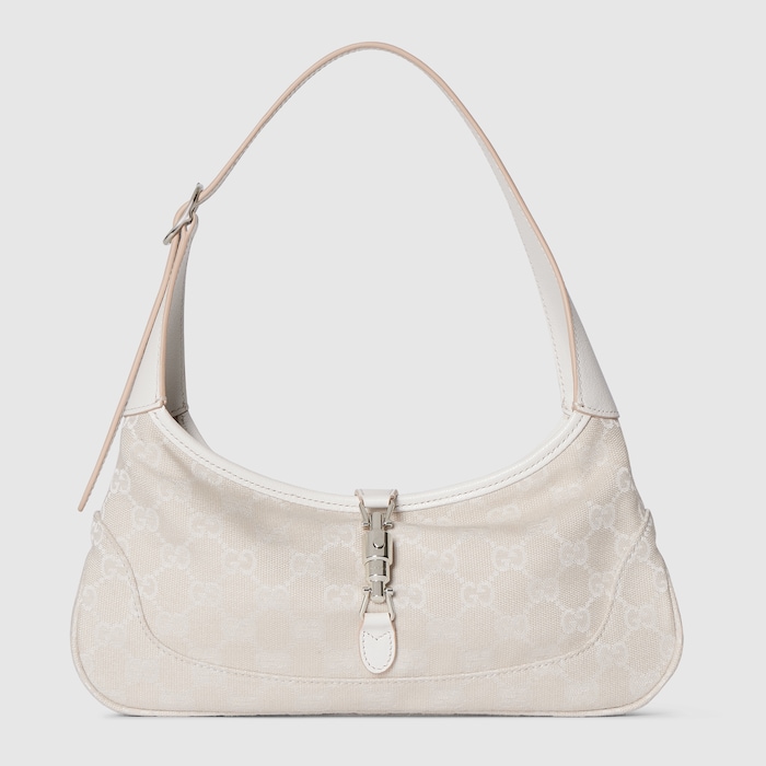 Jackie Slim medium shoulder bag in ivory GG canvas | GUCCI® US