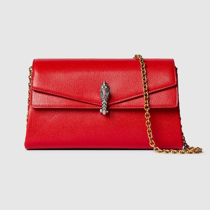 ディオニュソス〕スモール ショルダーバッグ ・レッド レザー | GUCCI公式