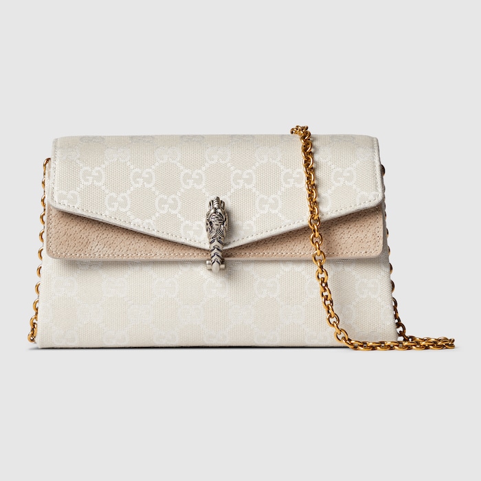 Dionysus small shoulder bag in ivory GG canvas | GUCCI® US