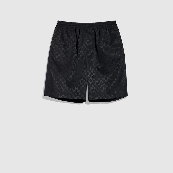GG コットン ファイユ ショートパンツ ・ブラック | GUCCI公式