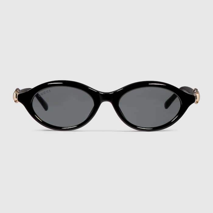 小物 GUCCI l oval sunglasses black Oval-frame sunglasses in black | GUCCI® US