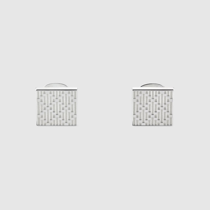 Gucci Diamante cufflinks in 925 sterling silver | GUCCI® US Gucci Diamante cufflinks in 925 sterling silver | GUCCI® US