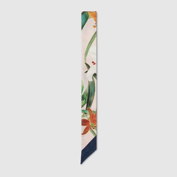 Gucci x 安藤七宝店 日本限定 シルクジャカード リボン ・ピンク