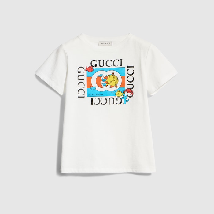 GUCCI カラフル Tシャツ　90 2歳 チルドレンズ〕プリント コットン Tシャツ ・ホワイト | GUCCI公式