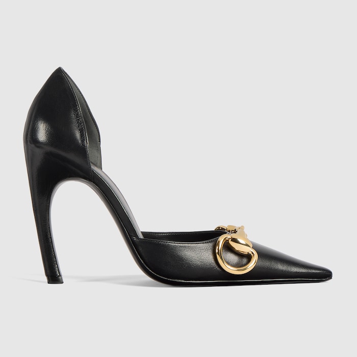 Women's Boulevard pump in black leather | GUCCI® US