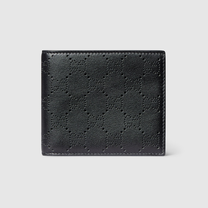 Aria bi-fold wallet in black GG leather | GUCCI® US