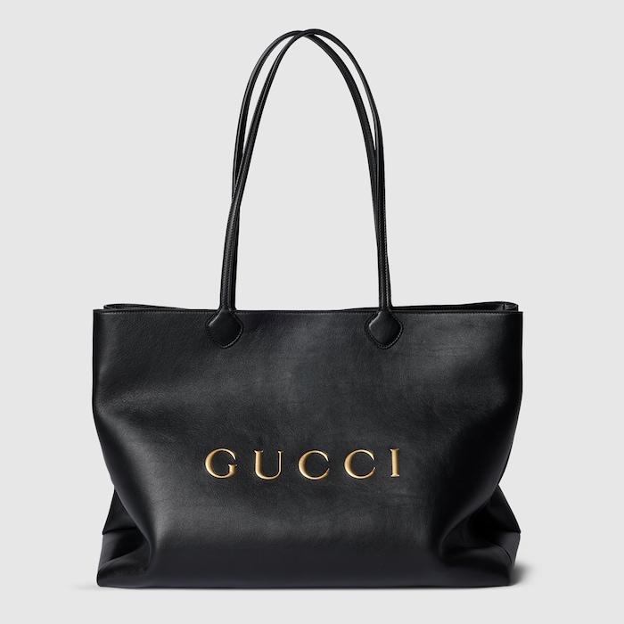 ルイス GUCCI ブラック トートバッグ 大容量 Gucci NY large tote bag in black leather | GUCCI® US