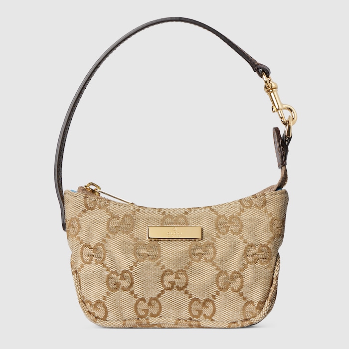 レディ ルネッタ チャーム ・サンド＆ブラウン GGキャンバス | GUCCI公式