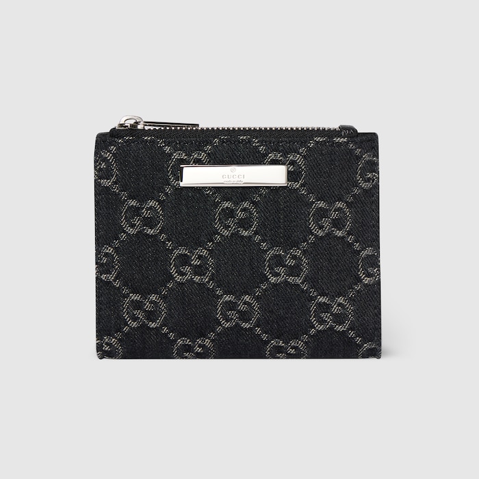 グッチ プラーク スモール ウォレット ・ブラック GGデニム | GUCCI公式