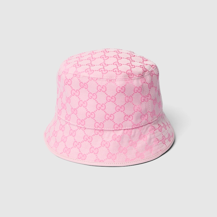 GUCCI ピンク バケットハット S (56cm) 新品タグ付き GG cotton canvas bucket hat in light pink | GUCCI® US