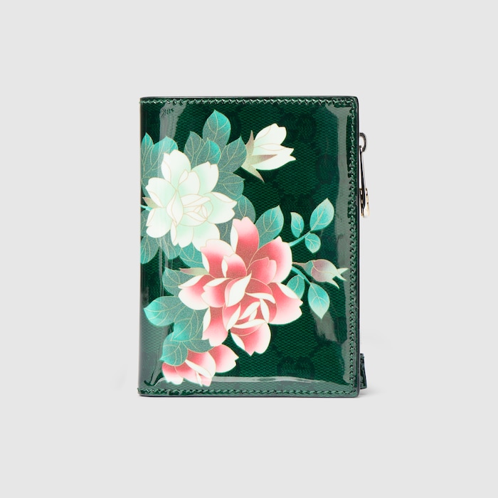 Gucci x 安藤七宝店 日本限定 ミディアム ウォレット ・グリーン GG