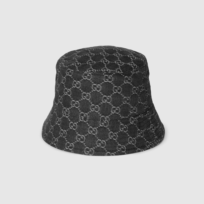 GGコットンデニム バケットハット ・黑色 | GUCCI公式