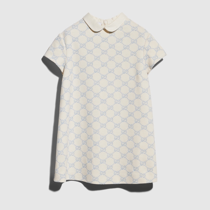kids jersey dress Children's embroidered in ivory and light blue Jordan 23