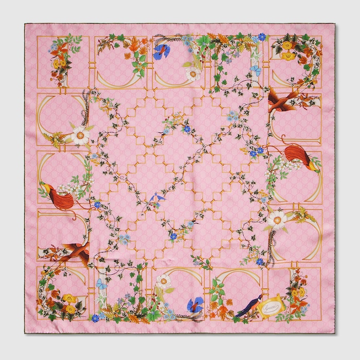GUCCI グッチ　シルクスカーフ マルチカラー 777066_3G001_5967_001_090_0000
